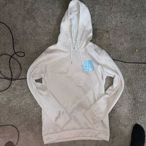 & Other Stories Cream Hoodie with Blue Details street wear graphic hoodie casual